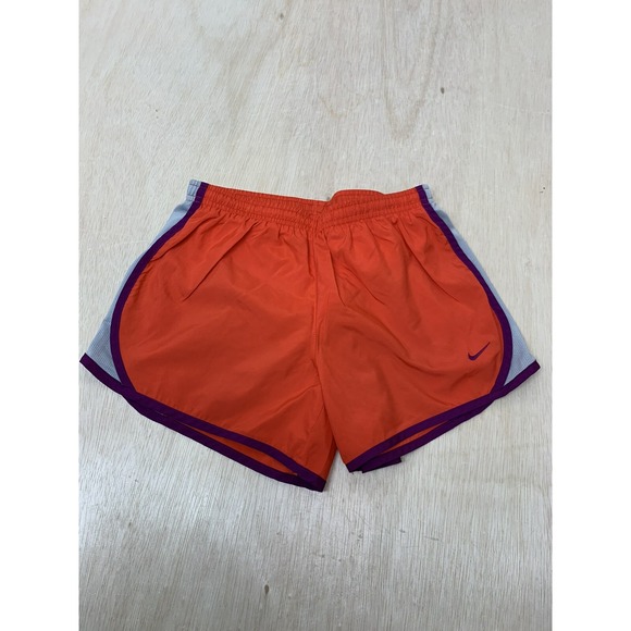 Nike Dri-Fit Woman's White Lined Athletic Running Shorts Size Large - Picture 2 of 9